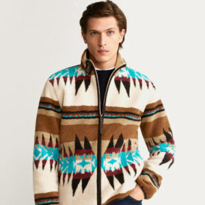 Faux-shearling Jacquard Jacket