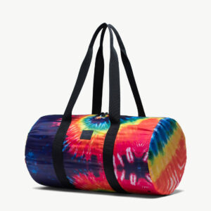 Packable Duffle in Rainbow Tie Dye